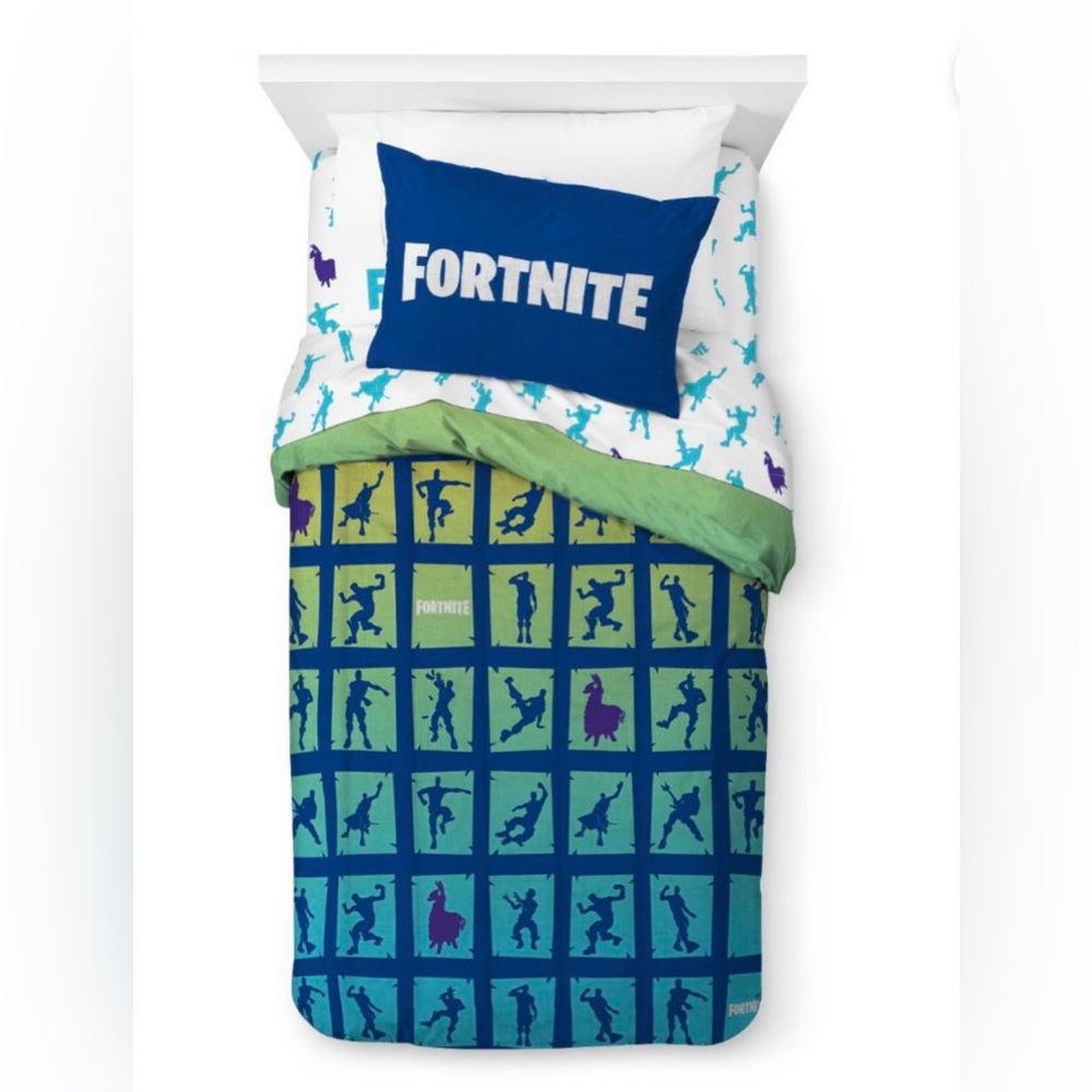 Fortnite Boogie twin bedding set LIKE NEW